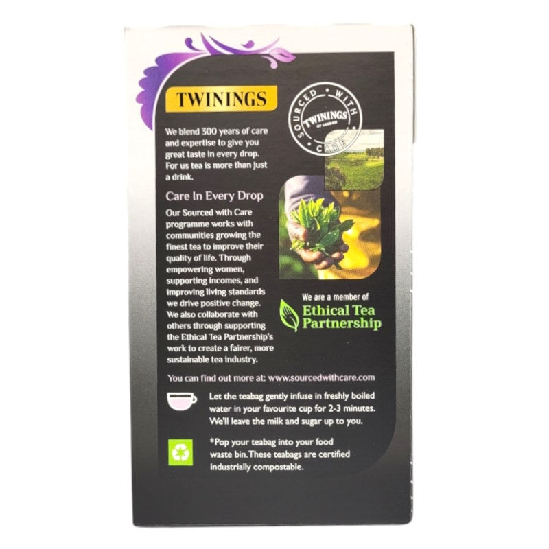 Twinings Earl Grey Decaf 40 bags reverse