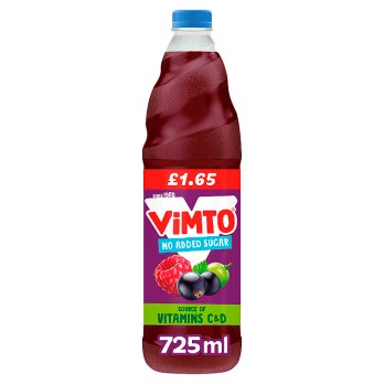 Vimto Squash No-added-sugar, 725ml