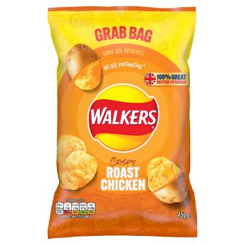 Walkers Roast Chicken Grab Bag, 45g