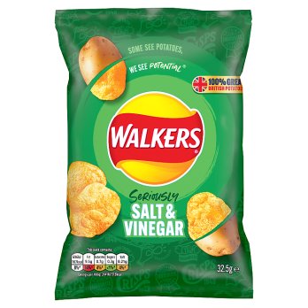 Walkers Salt &amp; Vinegar 32.5g

