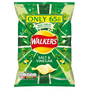 Walkers Salt &amp; Vinegar 32.5g