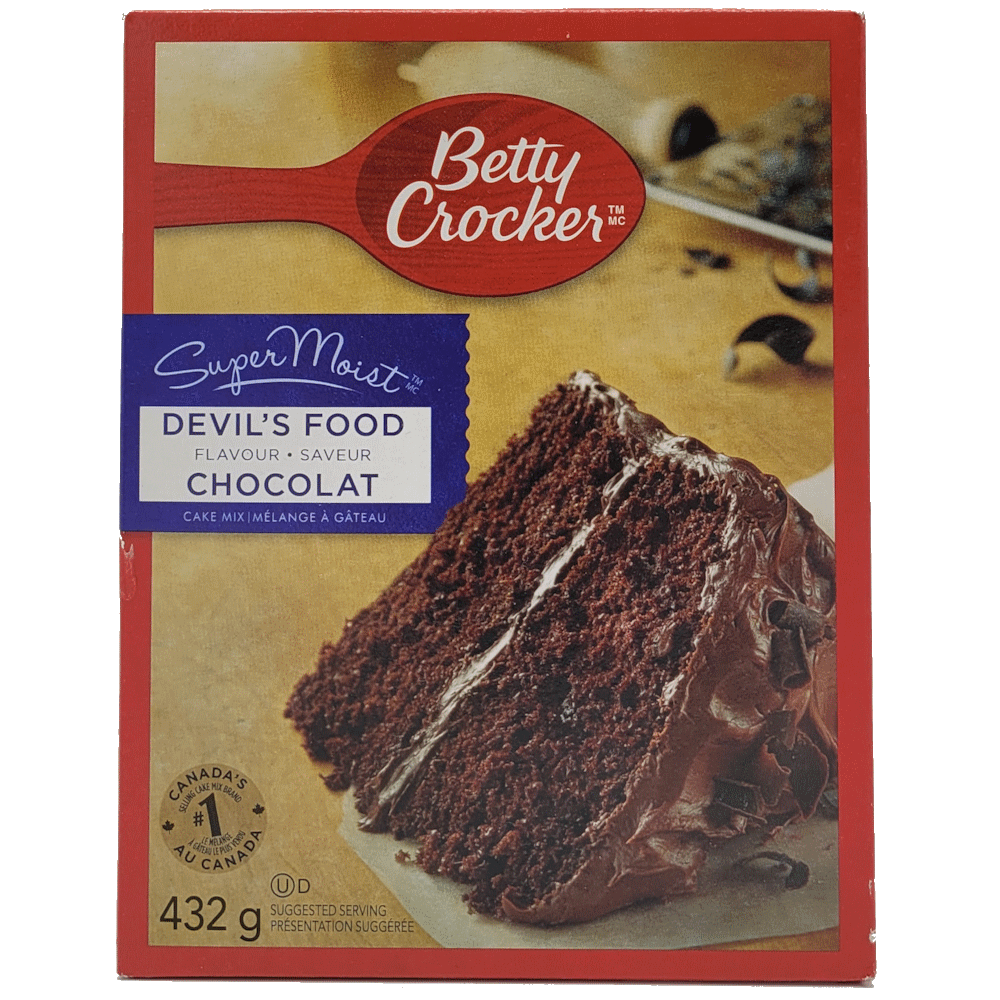 Betty Crocker Super Moist Devils Food Cake Mix, 432g