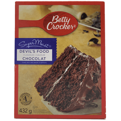 Betty Crocker Super Moist Devils Food Cake Mix, 432g
