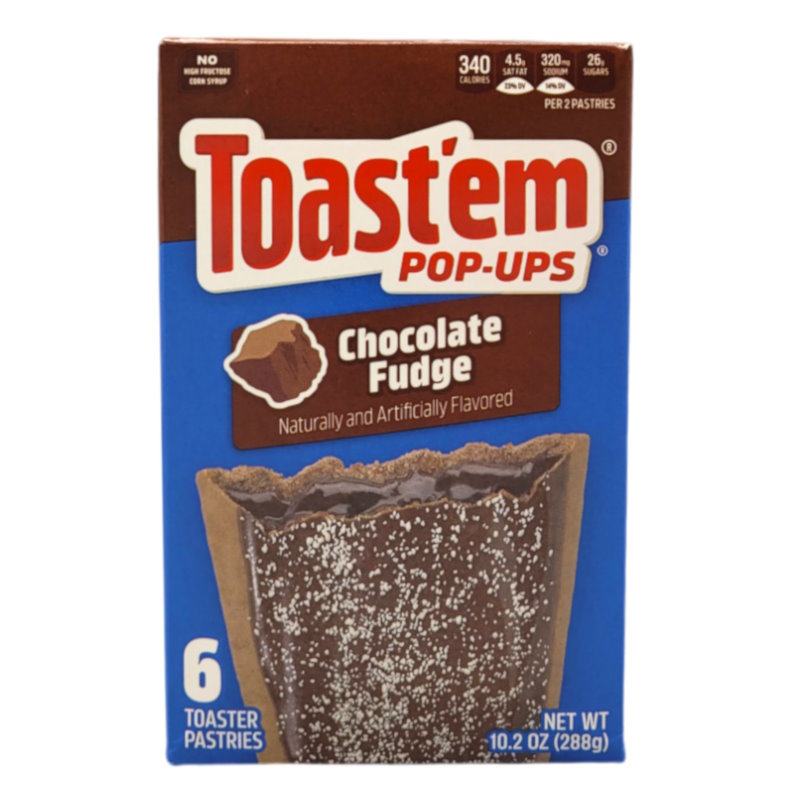 Toast'em popups pop tarts chocolate fudge