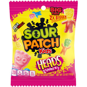 Sour Patch Kids Big Heads bag, 102g