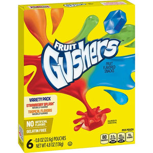 Betty Crocker Fruit Gushers Strawberry Tropical, 136g