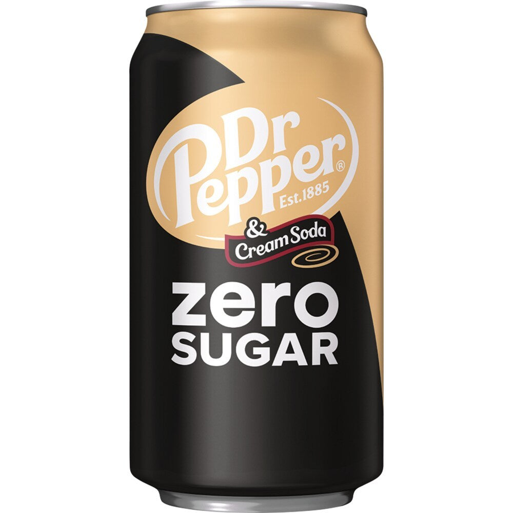 Dr. Pepper Zero Cream And Soda, 355ml
