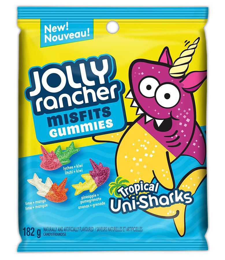 Jolly Rancher Misfits Gummies Unisharks,182g