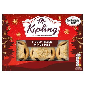 Mr. Kipling 6 Deep Filled Mince Pies, 400g