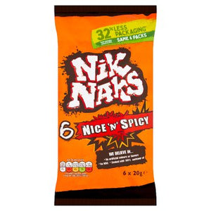 Nik Naks Nice and Spicy 6-pack, 120g