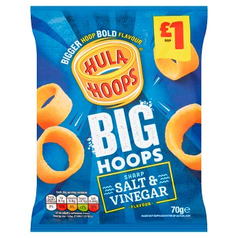 Hula Hoops Big Hoops Salt and Vinegar 70g