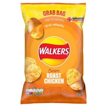 Walkers Roast Chicken Crisps, 45g