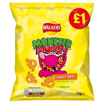 Walkers Monster Munch Roast Beef, 72g