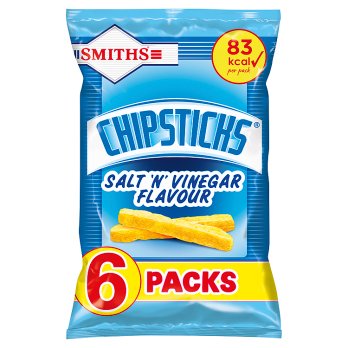 Smiths Chipsticks Salt and Vinegar 6-pack