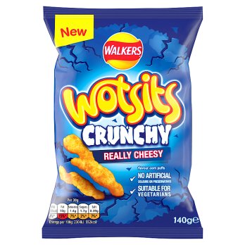 Walkers Wotsits Crunchy Cheese 140g