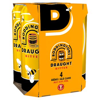 Boddingtons Draught Bitter 440ml x4