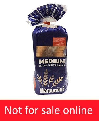 Warburtons Medium White Bread, 800g