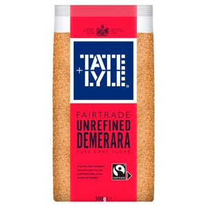 Tate & Lyle Fairtrade Unrefined Demerara Pure Cane Sugar 500g