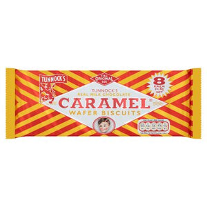 Tunnock's Caramel Wafer Biscuits, 8 Pack 240g