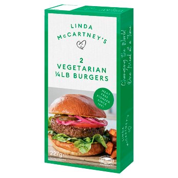 Linda McCartney's 2 Quarter Pounder Burgers