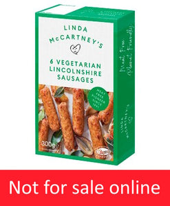 Linda McCartney 6 Vegetarian Lincolnshire Sausages 300g