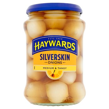 Haywards Silverskin Onions Medium & Tangy, 400g