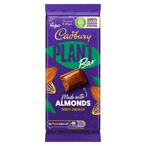 Cadbury Chocolate and Almond Vegan Bar 90g