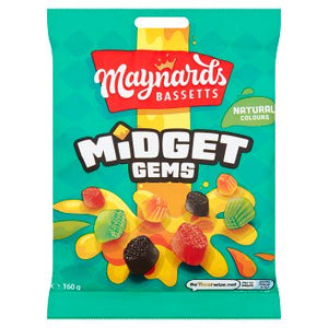 Maynards Bassetts Midget Gems Sweets Bag 160g