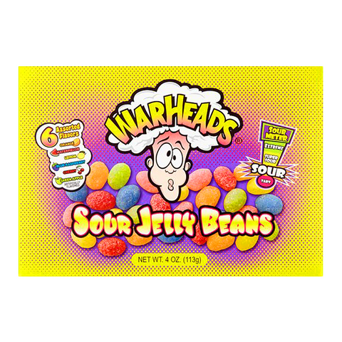 Warheads Sour Jelly Beans 113g