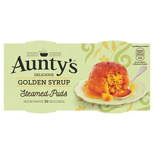 Aunty's Golden Syrup Steamed Puddings, 2x95g