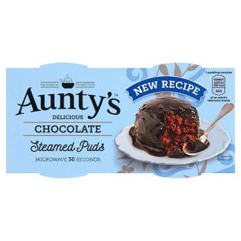 Aunty's Chocolate Steamed Puds 2x95g