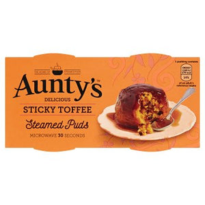 Aunty's Sticky Toffee Steamed Puddings, 2x95g