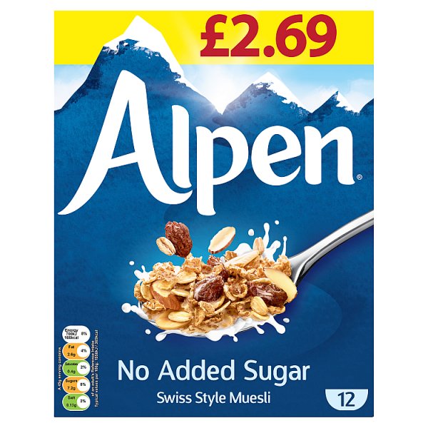 Alpen No Added Sugar 550g