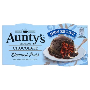 Aunty's Chocolate Steamed Puds 2x95g
