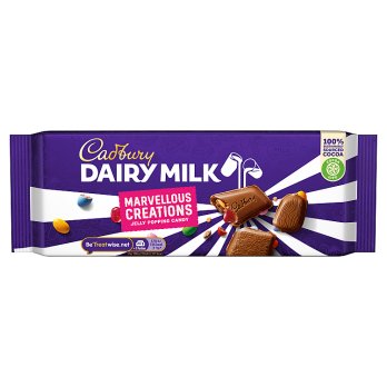 Cadbury Marvellous Jelly Popping Bar, 160g