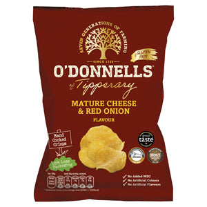 O'Donnels mature cheese and red onion, 44g