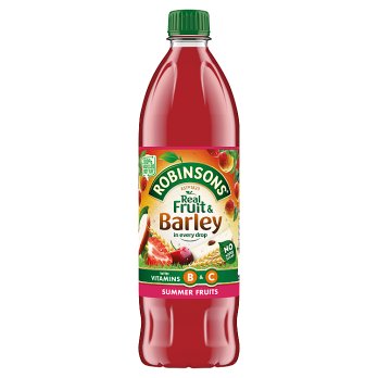 Robinsons Fruit &amp; Barley with Vitamins Summer Fruits Squash 1 liter