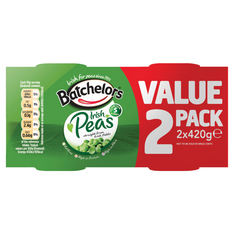 Batchelors Peas 420g twin Pack
