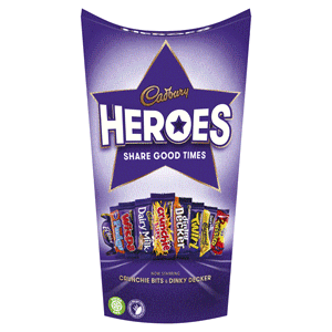 Cadbury Heroes carton, 290g
