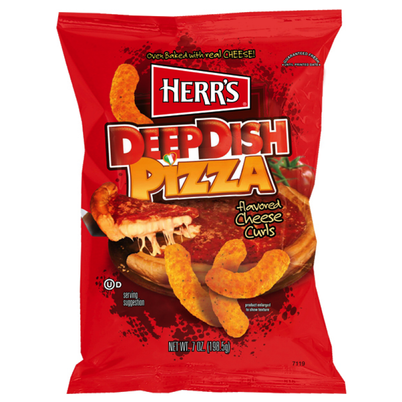 Herr's Deep Dish Pizza Cheese Curls 199g