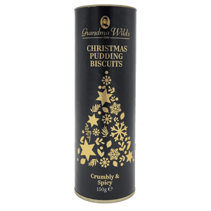 Grandma Wilds Christmas Pudding Biscuits Tube, 150g