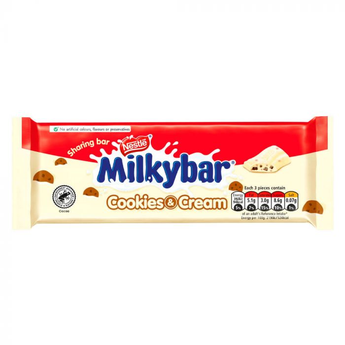 Milky Bar Block Cookies Cream, 90g