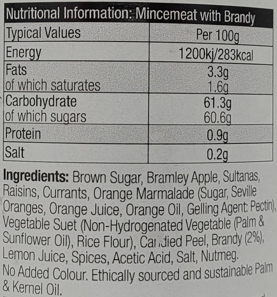 Mrs. Darlington's Marvellous Mincemeat With Brandy, 410g