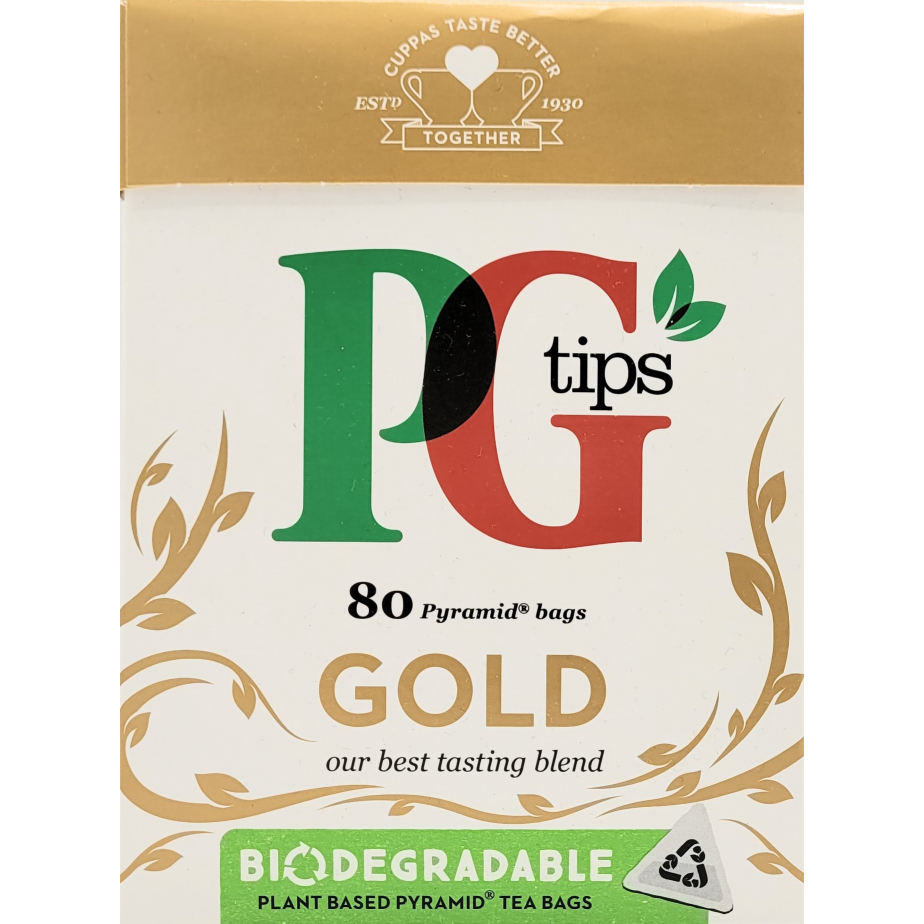 PG Tips Gold 80 tea bags, 232g