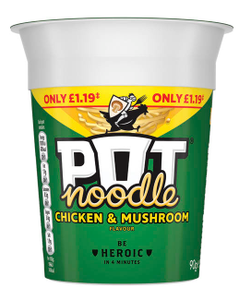 Pot Noodle Chicken and Mushroom, 90g