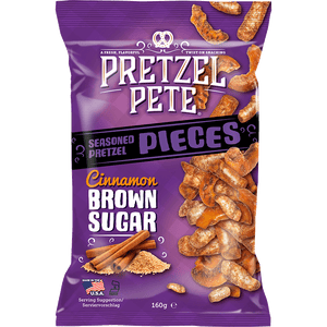 Pretzel Pete Cinnamon & Brown Sugar Pretzel Pieces, 160g