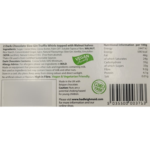 Hadleigh Maid Chocolate Gin Whirl, 90g
