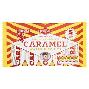 Tunnocks Caramel Wafer Bar, 5-pack