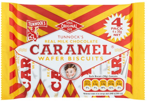 Tunnock's Caramel Wafers 4-pack 120g