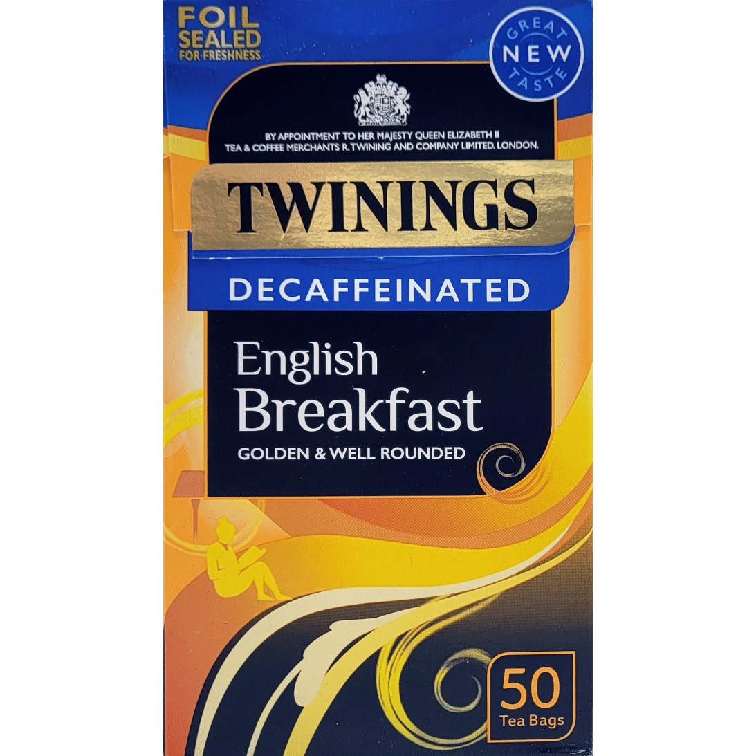 Twinings English Breakfast Decaffeinated 50 bags